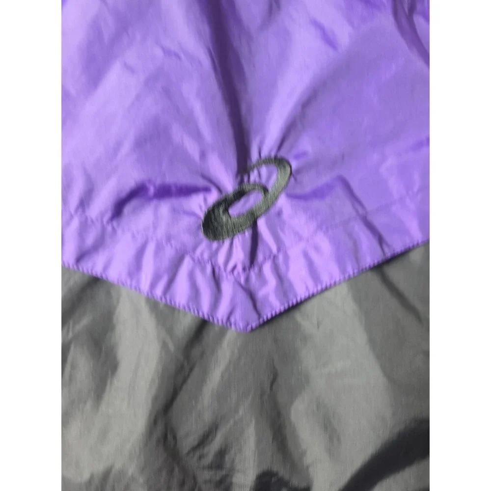 ASICS Vintage 90s Colorblock Windbreaker Jacket Purple Teal Men's Size M Retro